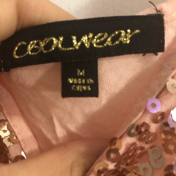 Rosegold sequin top - Picture 3 of 3